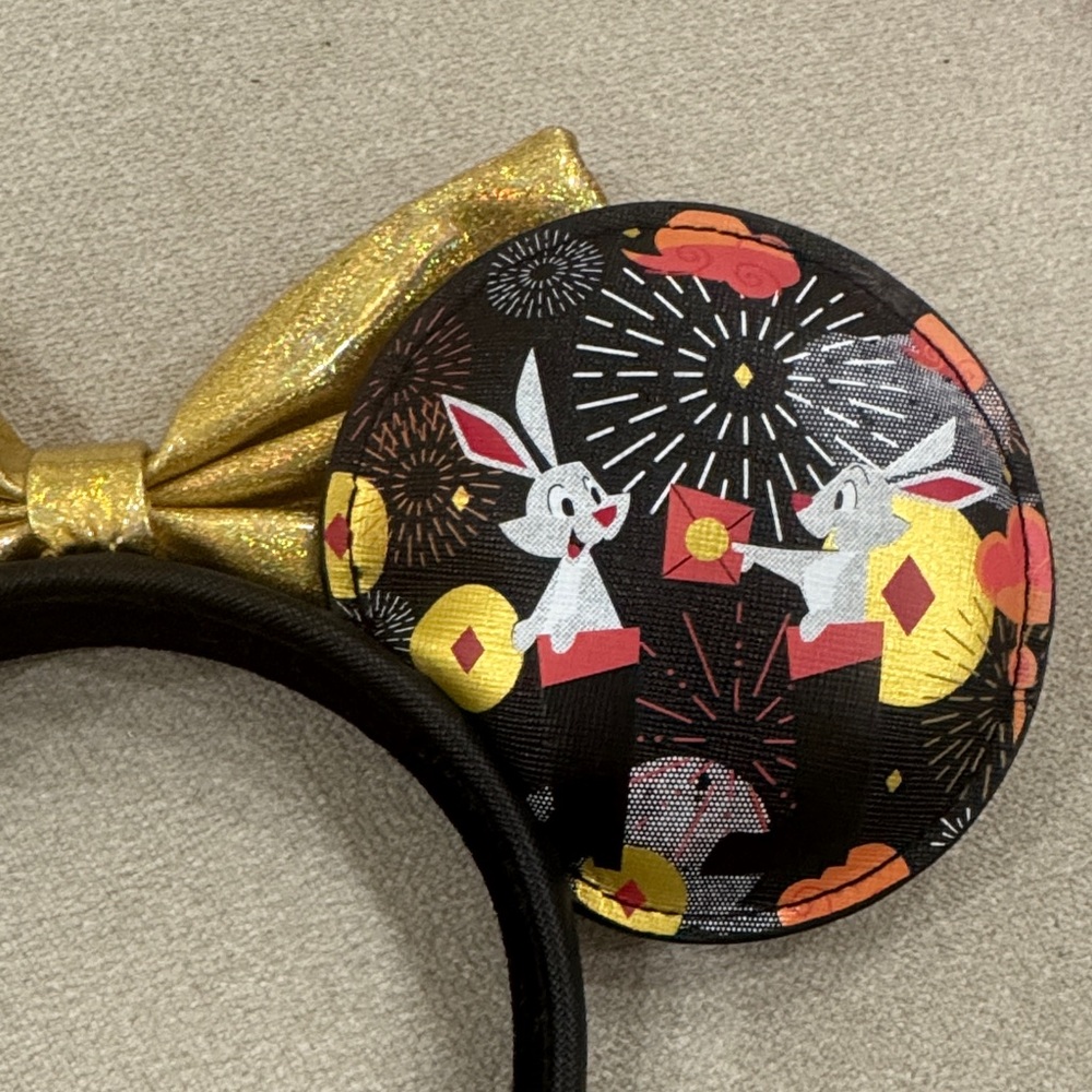 Disney Gold and Pink Mouse Ear Headbands - Picture 6 of 12